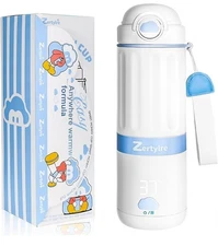 Zertylre Portable Baby Milk Warmer 500ML 70W 13500mAh White New Open Box
