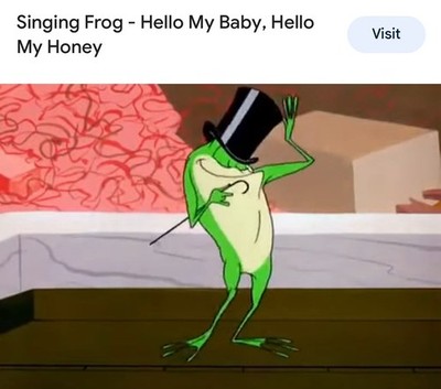 H Michigan T. Frog Cartoon Sheet Music HELLO MA BABY