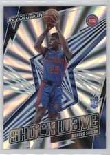 2023-24 Panini Revolution Shock Wave Sunburst 12/75 Marcus Sasser #18 in5