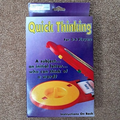 Vintage Quick Thinking Travel Game Imagination Creation Fast Thought Word Fun
