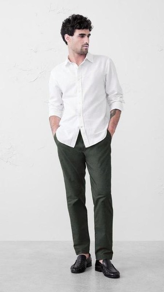 Men Jil Sander Trousers Khaki Cotton 31 / M / 44