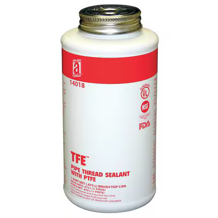 Anti-Seize Technology 14018 Pipe Thread Sealant 19.2 Fl Oz, Brush-Top Can, Tfe,