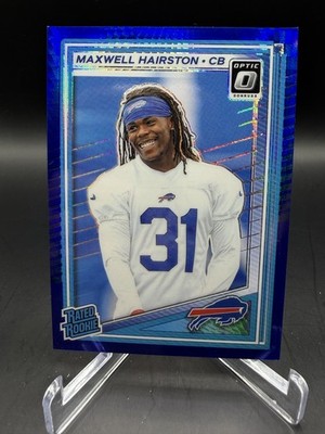 2025 Panini Donruss Optic - Rated Rookie Maxwell Hairston #286 Blue Hyper Prizm