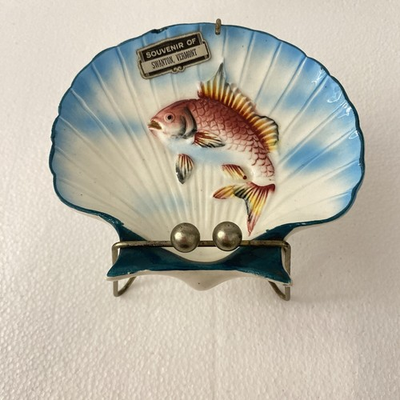 #ad #ad Swanton Vermont Souvenir Fish Seashell $8.00