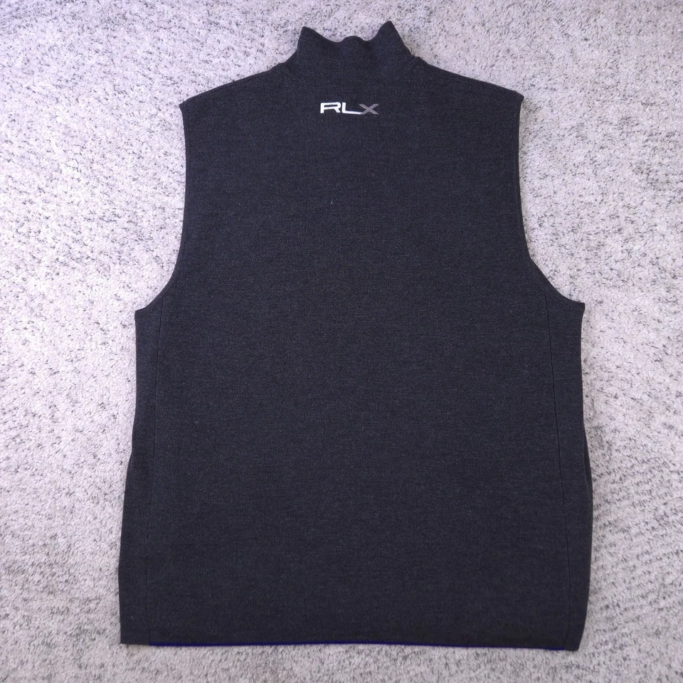 RLX Ralph Lauren Golf Vest Mens Large Wool Merino Windstopper Lined Eagle Logo - Image 2 of 4