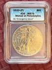 2020 ICG MS70 American Eagle Silver Dollar $1 Coin
