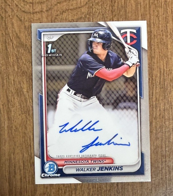 2024 Bowman - Chrome Prospect Autographs Walker Jenkins #CPA-WJ (AU, RC)