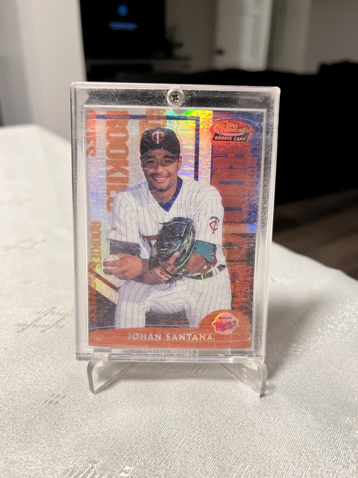 2000 Topps Finest Refractor #262 Johan Santana No 859 of 1000 (RC)