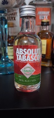 ABSOLUT Vodka Tabasco Mini /Miniatur  5cl. / 50ml