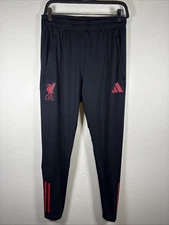 Adidas Men Liverpool FC Training Pants Black Run Jogger Soccer LFC Pant JV6566