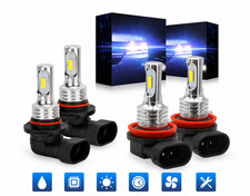 2pcs H11 9005 Led Headlight Kit Combo High Low Beam 10000k White Free Shipping 2pcs H11 9005 Led Headlight Kit Combo High Low Beam 10000k White Free Shipping