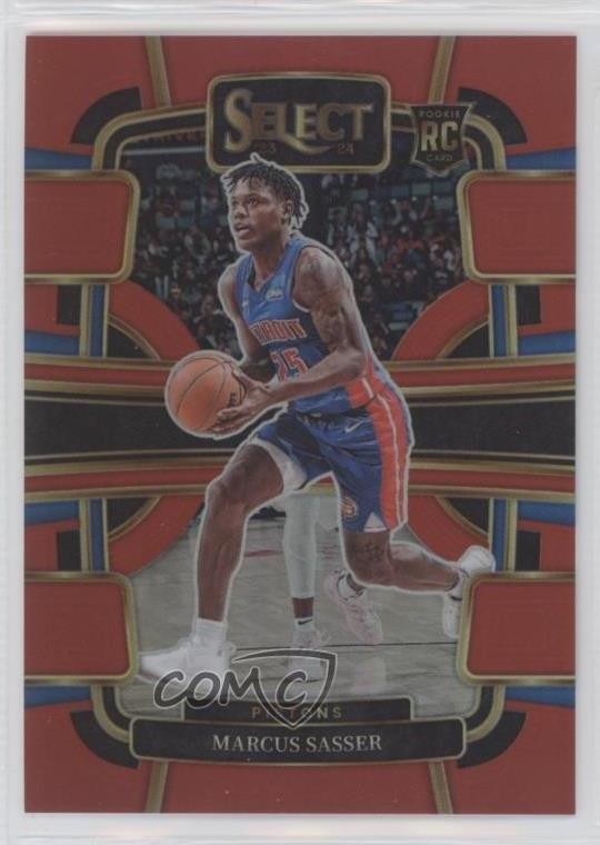 2023-24 Panini Select Concourse Red Prizm 34/199 Marcus Sasser #70 13hf