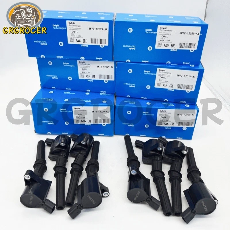 8PCS DELPHI DG-508 3W7Z12029AA Ignition Coil For Ford F-150 F250 Mustang - Изображение 2 из 4