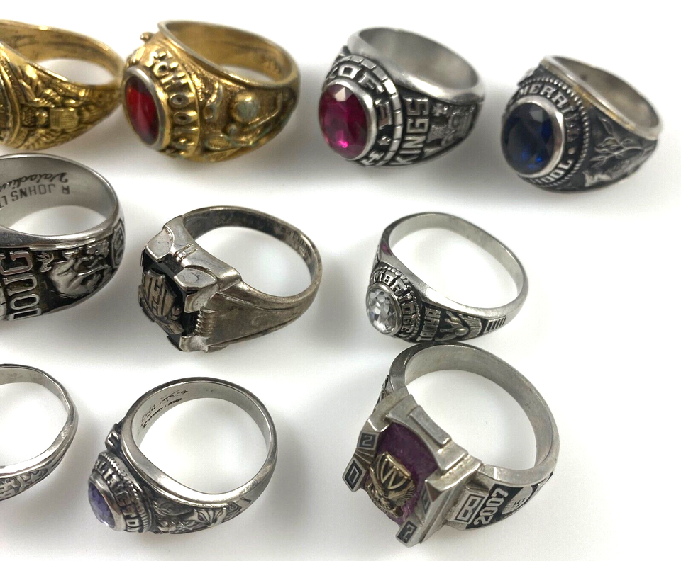 Lot of 13 Vintage Class Rings eBay