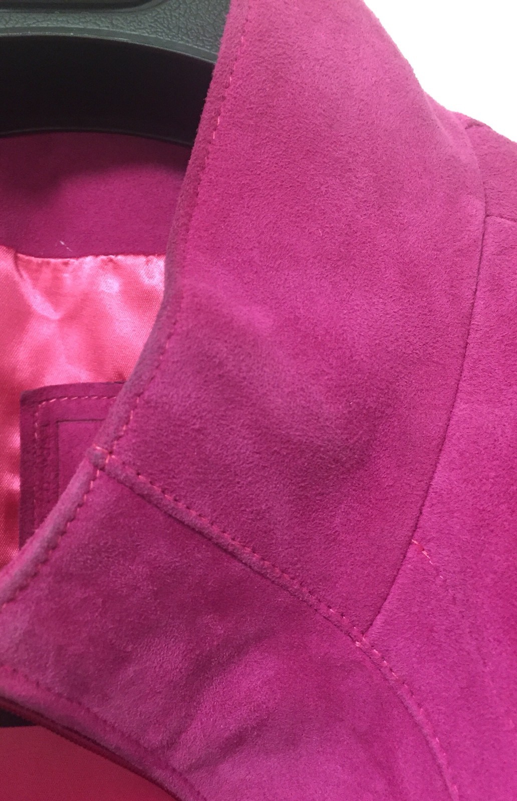 Jean Claude Jitrois Pink Suede Jacket with Matching Bag image 8