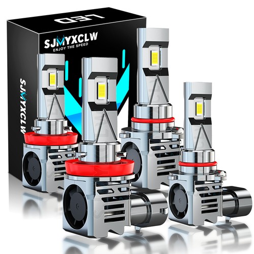 SJMYXCLW 9005 H11 LED Headlight Bulbs for Chevy Silverado /GMC Sierra 1500 07-13 - 第 1/11 張圖片