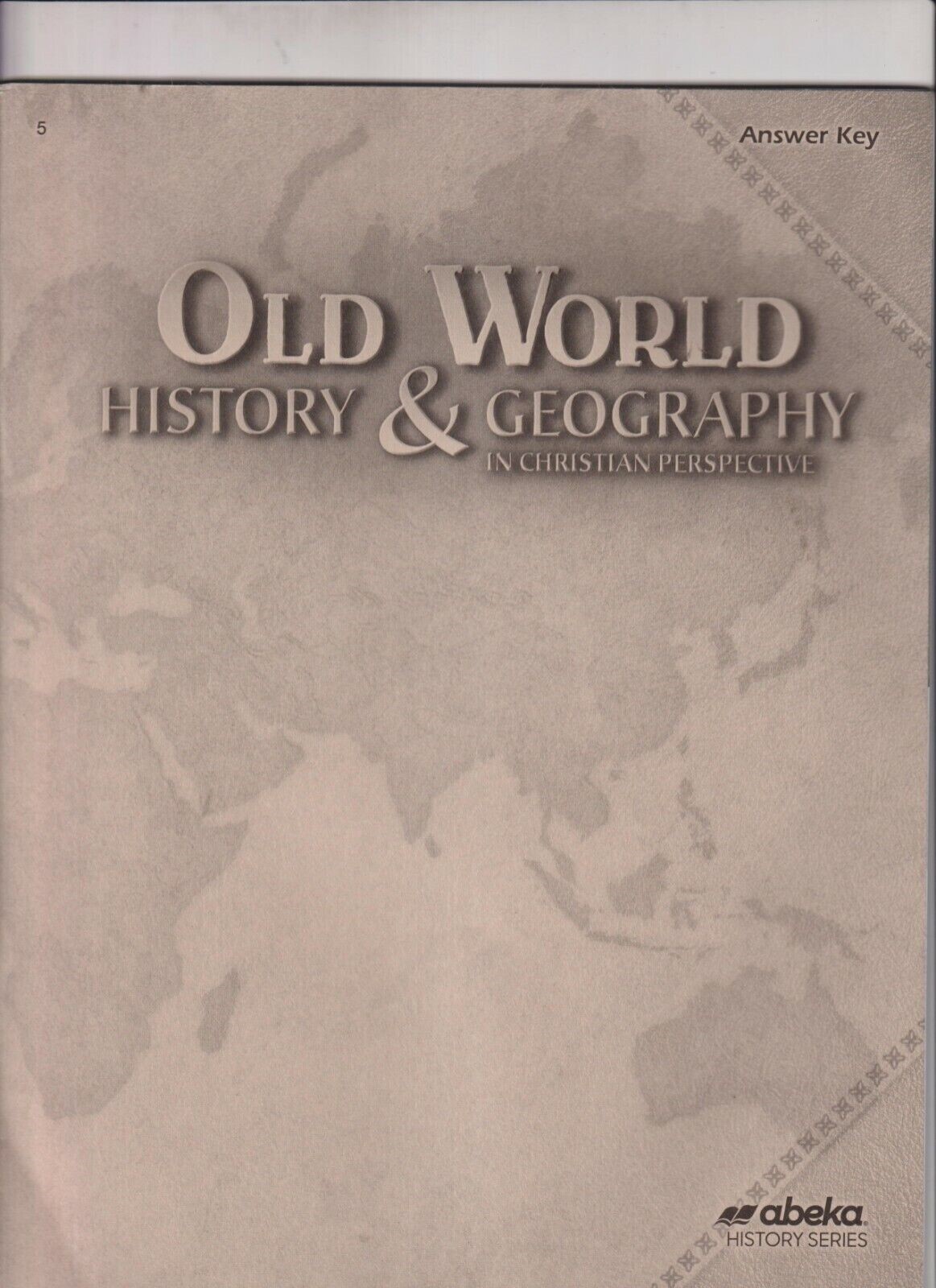 ABEKA OLD WORLD HISTORY & GEOGRAPHY ANSWER KEY GR 5 15819411 158194 | eBay