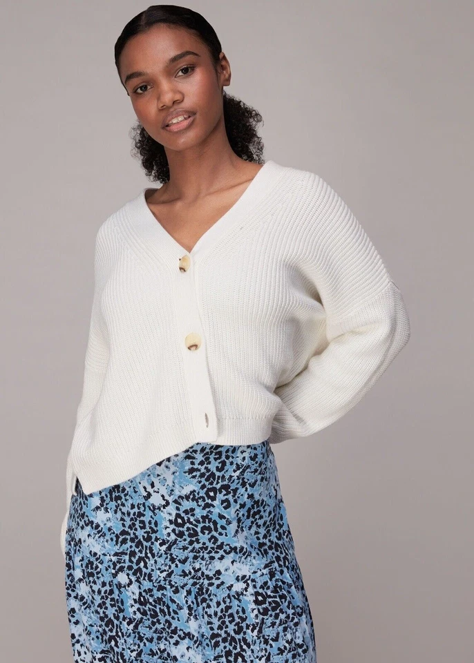 Whistles Hyena Spot Tiered Skirt UK 14 BNWT Blue Multi Midi Animal RRP 89 Long - Image 4 of 4