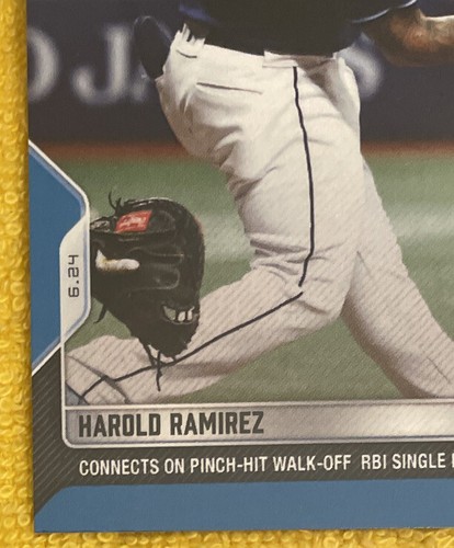 2022 Topps NOW #403 ⚾️ Harold Ramirez ⚾️ Tampa Bay Rays ⚾️ BLUE PARALLEL 04/49 - Picture 4 of 7