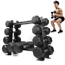 Compact Heavy Duty Dumbbell Storage Rack For Home Gym Holds up to 400 lbs