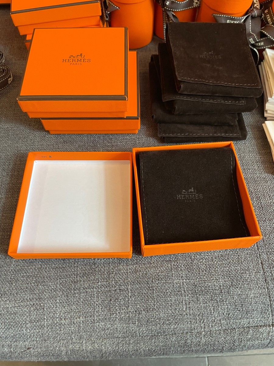 HERMES Jewelry Gift Box | Velvet Pouch | 100% AUTHENTIC | Bracelet