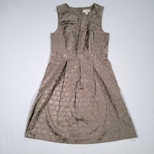 LOFT Womens 2 Dress Polka Dot Sheath Round Neck Sleeveless