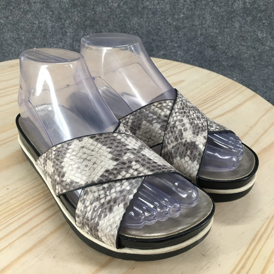 Sandalias Nine West para mujer 6 M Tomboy Slides multicolor punta abierta informales sin cordones Foto 3 de 4