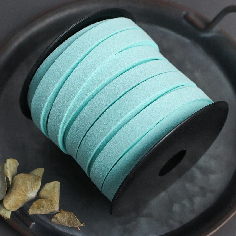 25Yds Faux Leather Suede Cord Lace Flat Strap Thread Bead String Diy 10Mm - Image 4 of 4