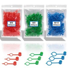 800pcs M6 M8 M10 Polyethylene Plastic Oil Grease Gun Zerk Fitting Dust Cover Cap