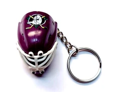 ANAHEIM DUCKS HOCKEY MINI TEAM GOALIE MASK KEYCHAIN 1.5" TALL NHL LICENSED
