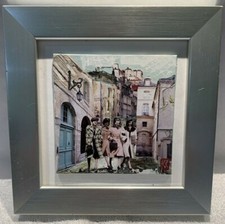 Nice retro 1950s style painting collage Karine Romanelli 'Weekend in Paris' boho
