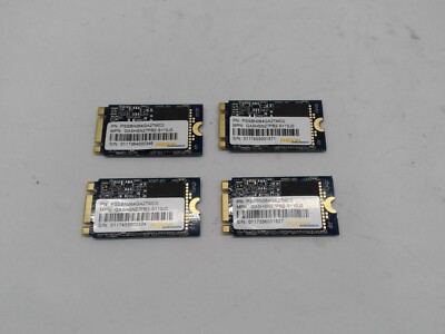 Lot of 4 HP Phison 64GB M.2 2242 NGFF MCIe SSD Drive 923129-001