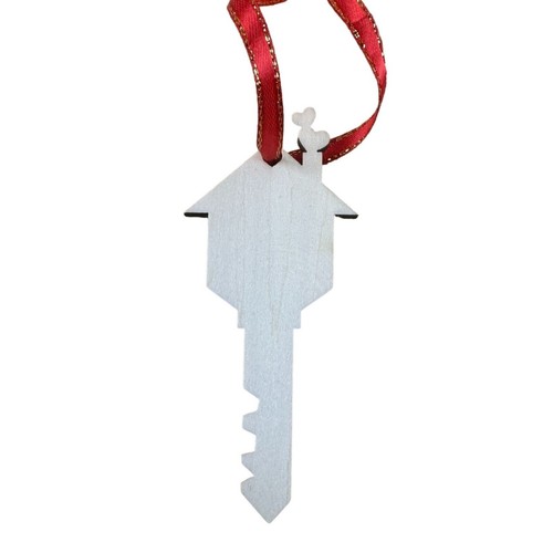 2022 Our First Christmas in Our New Home Wooden Ornament Key Shape Housewarming - Picture 2 of 2