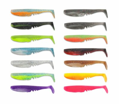 IRON CLAW MOBY Racker Shad 10,5cm - 22cm Softbait  Gummifisch UV-aktiv