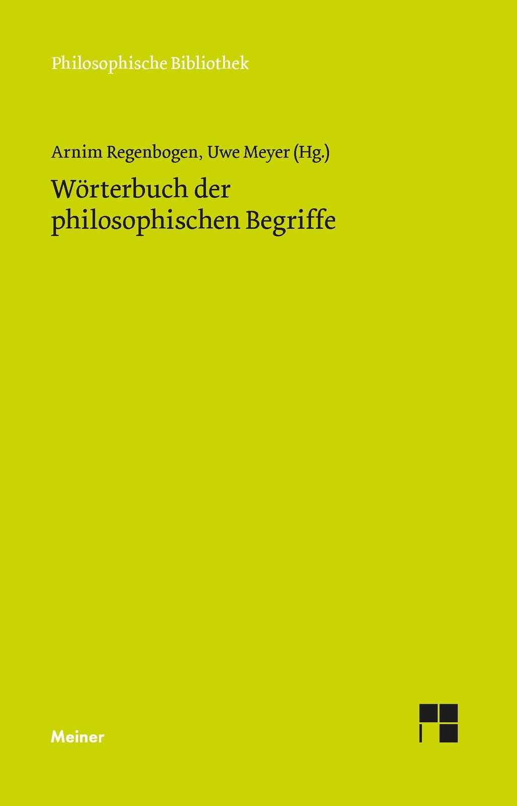 Thumbnail - Arnim Regenbogen (u. A.) | Wörterbuch Der Philosophischen Begriffe |