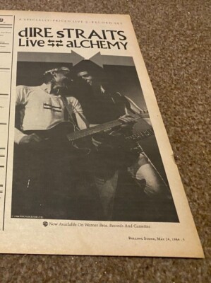 PTRBK17 WERBUNG 13X7 DIRE STRAITS - LIVE ALCHEMY ALBUM