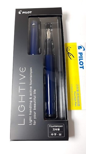Pilot Fountain Pen LIGHTIVE 142mm 5.6" - 5 Colours Medium Nib Japan New - Picture 6 of 30