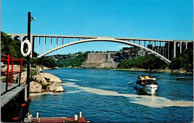 Maid of the Mist Rainbow Bridge Niagara Falls Ontario Canada Postcard
