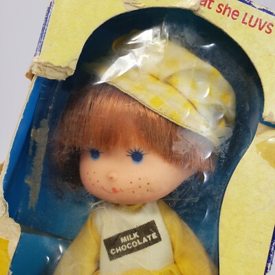 VINTAGE FUN WORLD CHOCOLATE PUDDING DOLL IN ORIGINAL BOX HONG KONG