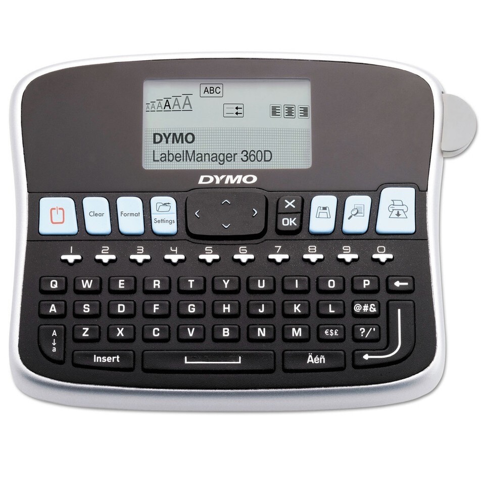 DYMO LabelManager 360D 2-Line Label Maker Brand New Compact 28 x 776 x 59