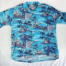 Ocean Current Island Style Shirt Mens Size XL