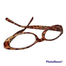 Glasses Frames Leopard Print Rectangular Shape Fashion Eyewear Flexible Henges