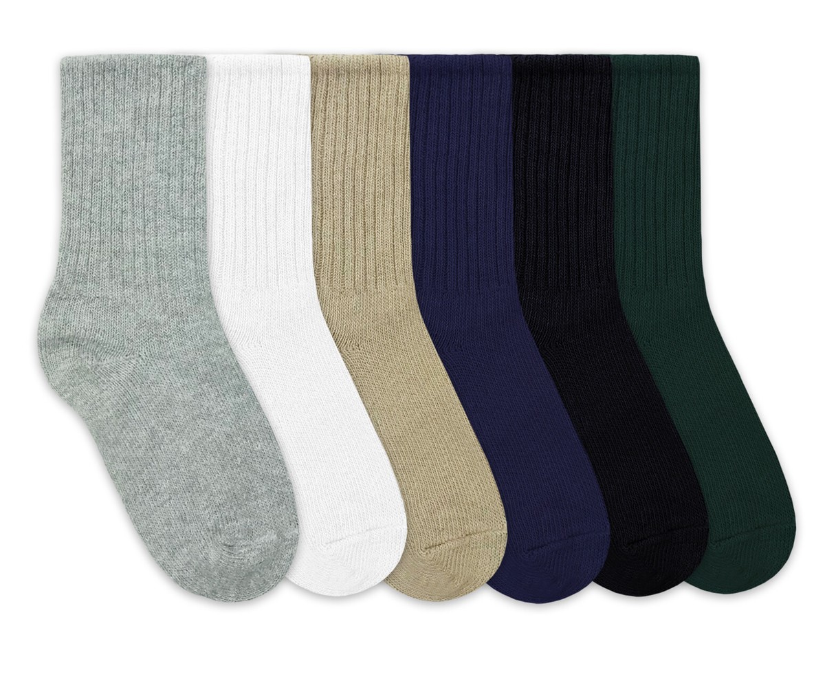 Jefferies Socks Women's Thick Ribbed Cotton Slouch Crew Socks - 2-Pair Pack, Mid Calf, Multiple Colors