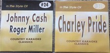 2 CDG MALE COUNTRY KARAOKE CLASSICS JOHNNY CASH  CHARLEY PRIDE CKC CD G MUSIC .