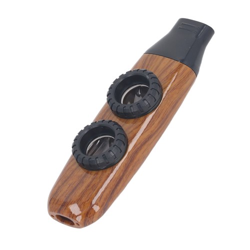 (Wood Color)Kazoo Flute Dual Hole Flute Adjustable Musical Wind Instrument BT0 - Picture 21 of 22