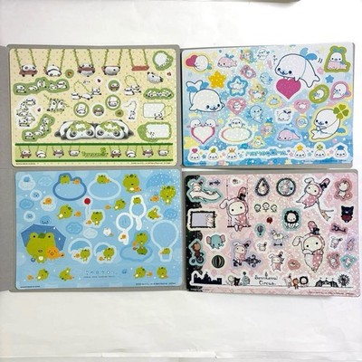 San-X All Stars Jumbo Seal Das 4er Pack Panda, Mame Goma, Kerori, Sentimental