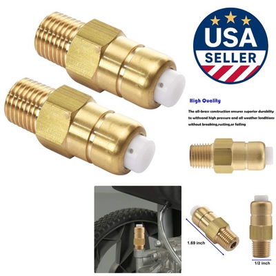 #ad #ad 2 Pack of Brass Thermal Relief Valves 1 4#x27;#x27; NPT for Reliable Pressure Washer Use $27.59