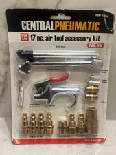 Central Pneumatic 17 Pc Air Tool Accessory Kit | NIP FREE SHIP
