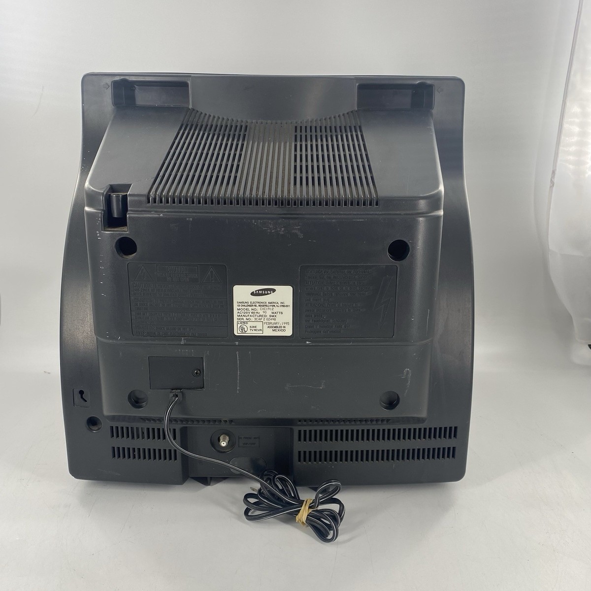 Samsung CRT TV VCR Combo 19” Model CXC1912 Retro Gaming TV TESTED