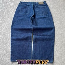 Pantalones de mezclilla vintage años 90 Kilon skater grunge holgados pierna ancha talla 32